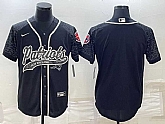 Men's New England Patriots Blank Black Reflective With Patch Cool Base Stitched Baseball Jersey,baseball caps,new era cap wholesale,wholesale hats